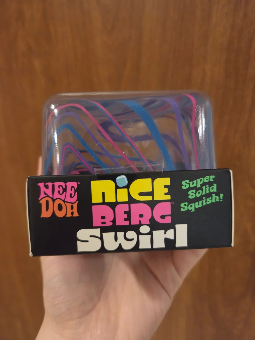NeeDoh Nice Berg Swirl Squish Toy - Pink & Blue